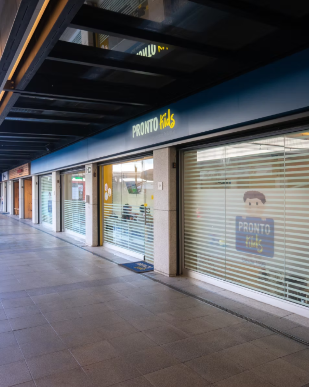 Fachada da clínica Pronto Kids no Viva Open Mall, em Porto Alegre
